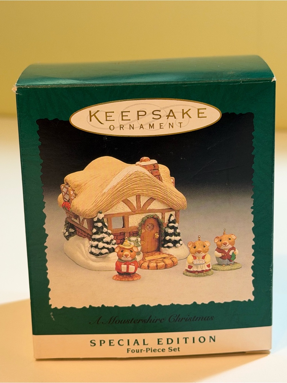 Vtg 1995 Hallmark Keepsake Ornament A Moustershire Christmas Special Edition Set